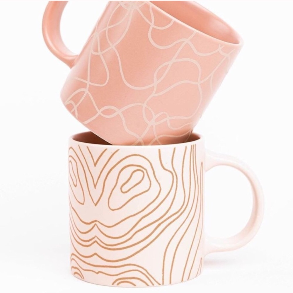 Set/2 Whitney Kerney for Causebox Coffee/Tea Mugs